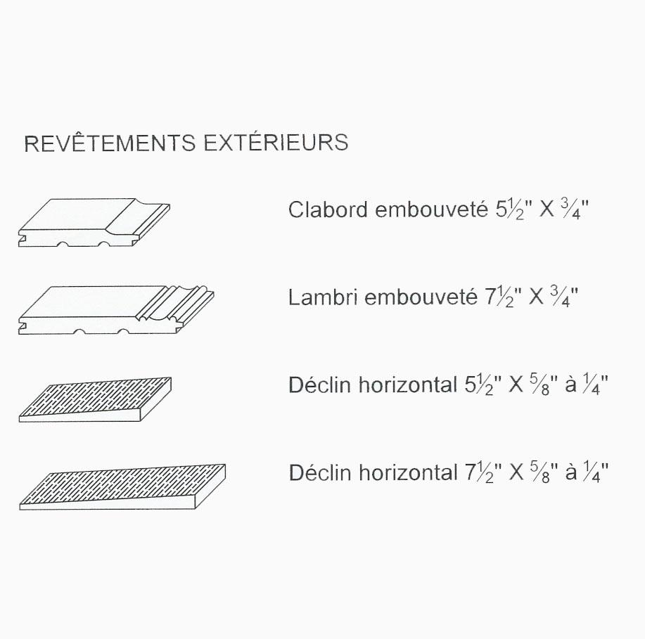 Revêtements extérieurs en bois Québec ville